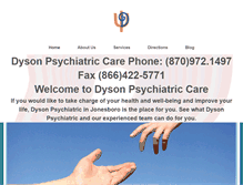 Tablet Screenshot of dysonpsychiatric.com
